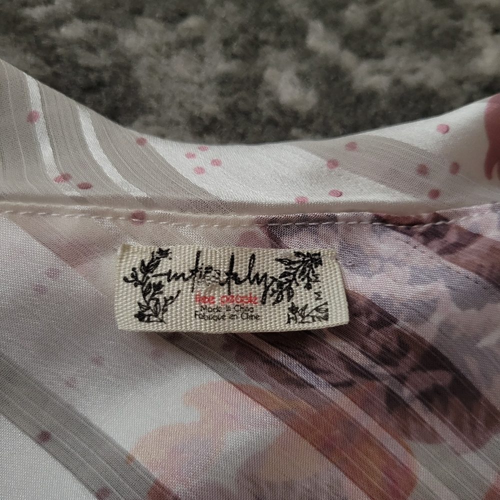 Free People Hold Me Closer Teddy in Ivory Combo Size Medium - Picture 10 of 16